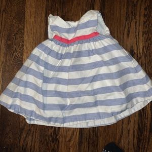 Janie & Jack - light blue and white striped dress